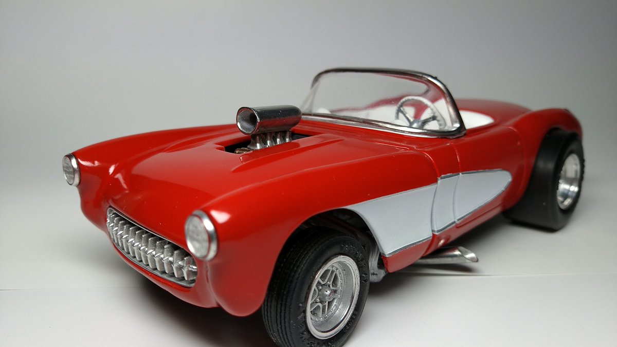 nyanya3z's tweet image. ’57 FLIP NOSE VETTE
CORVETTE,STREET RACER
mpc 1/25
＃ScaleModel　
＃Corvette
#mpc