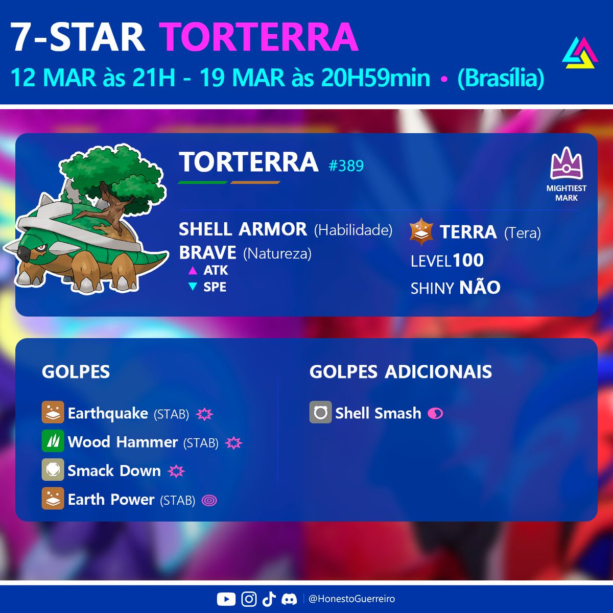 honestooficial's tweet image. (7)⭐Tera Raid - Build solo para derrotar TORTERRA: youtu.be/X_HhtQqrVtk

#Pokemon #PokemonScarletViolet #TeraRaid #MightiestMark