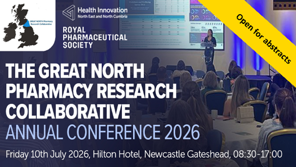 The Great North Pharmacy Research Collaborative Annual Conference 2026 is open for abstracts!

The conference returns on 10 July 2026, and will bring together foundation pharmacists, regional pharmacists, &amp; industry experts. 

Register here 👉 awards.judgify.me/GNPRCC2026

#GNPRCC2026