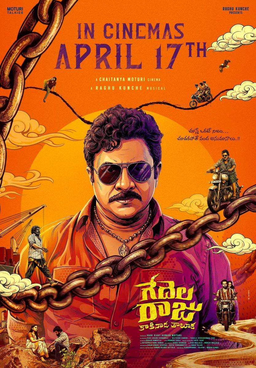 murthymallala's tweet photo. The wait ends April 17th.
“ GEDALA RAJU Kakinada Taluka “ in cinemas.

@kuncheraghu
@SekharKumpatla
@MoturiChaitanya
@VRaju89
@KalapalaMounika
@RChinnibil54970
@SivaMallala

#GedelaRajuKakinadaTaluka https://t.co/vKT0bjr8Kq