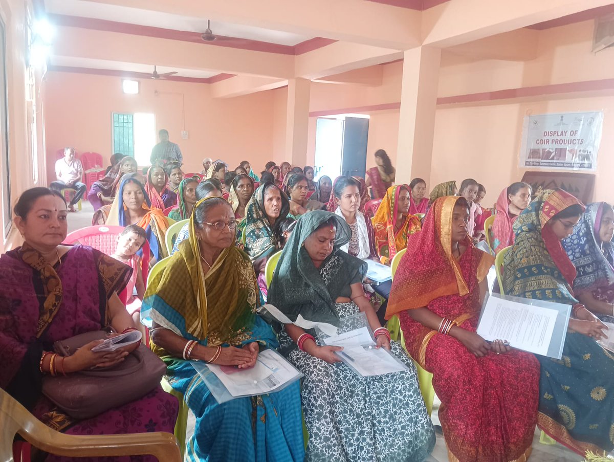 IndianCoir's tweet photo. Coir Board organized a workshop on coir at Gadapokhari Grampanchayat Hall, Khaira Block, Balasore, on 10.03.2026. The programme was inaugurated by Smt. Tiki Rani Sethi, Sarpanch, Gadapokhari Grampanchayat.
#MSME #PMVishwakarma #scsthub #coir #KVIC #Khadi #NSIC #MGIRI #NIMSME https://t.co/5ZMBUShqyP