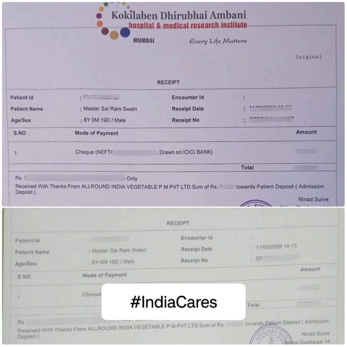 India Cares tweet media