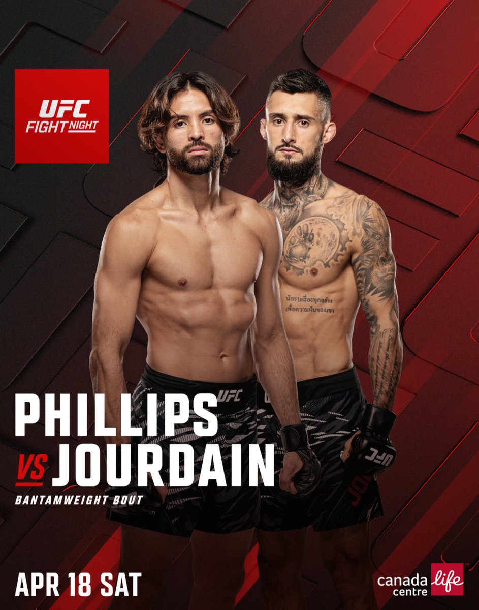 Charles Jourdain affronte Kyler Phillips à l'UFC Winnipeg.

Avec une victoire, Charles fera son entrée dans le top 15 de la division des poids coqs.
