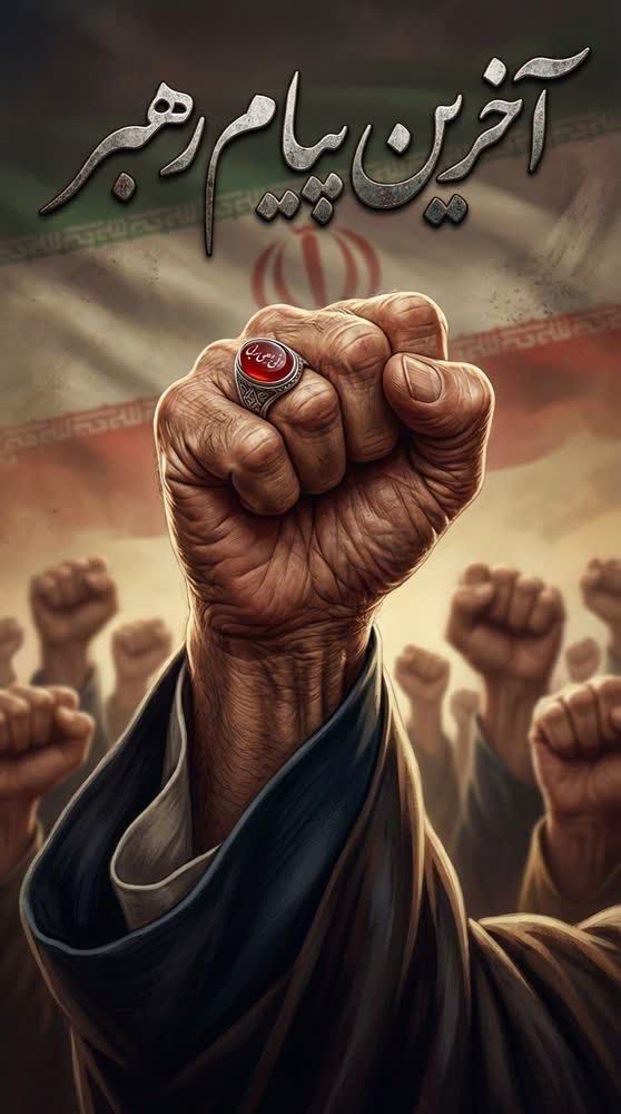 🇮🇷 آخرین پیام رهبر شهید
🤛 اَشِدّاءُ عَلَى الكُفّارِ رُحَماءُ بَينَهُم ...
☝️حضور در میدان، وحدت و انسجام اجتماعی و نابودی آمریکا و اسرائیل است...
#ایران_بیت_المقدس
#ملت_قدس