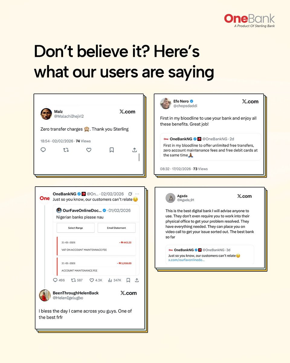 OneBankNG's tweet image. ₦20–₦50 per transfer looks small… until it quietly adds up to tens of thousands a year. 😱

Why pay for what you can do for free? 🤷🏽‍♀️

#ZeroTransferfees #OneBank