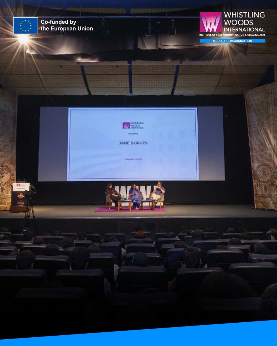 Whistling_Woods's tweet image. We were honoured to host author and oral historian, Jane Borges for a masterclass on Chronicling Culture &amp;amp; Memory, as part of the European Union’s Erasmus+ Programme.

#whistlingwoodsinternational #dowhatyoulove #masterclass