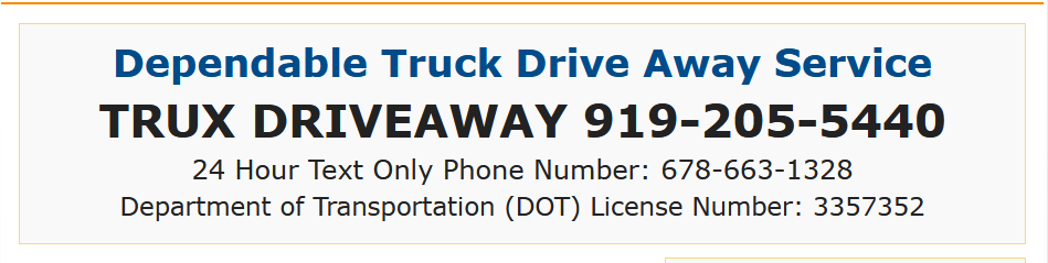 autorepo's tweet photo. Repo Spotlight: NEW!!!!***TRUX DRIVEAWAY 919-205-5440*** Need an extra  driver temporarily? To  fetch a truck? Maybe you can't spare anyone to go pick up that new Tow Truck at the wrecker manufacturer. Call Trux Driveaway, they'll send a  qualified driver to your location. https://t.co/sEY0Tukv4c