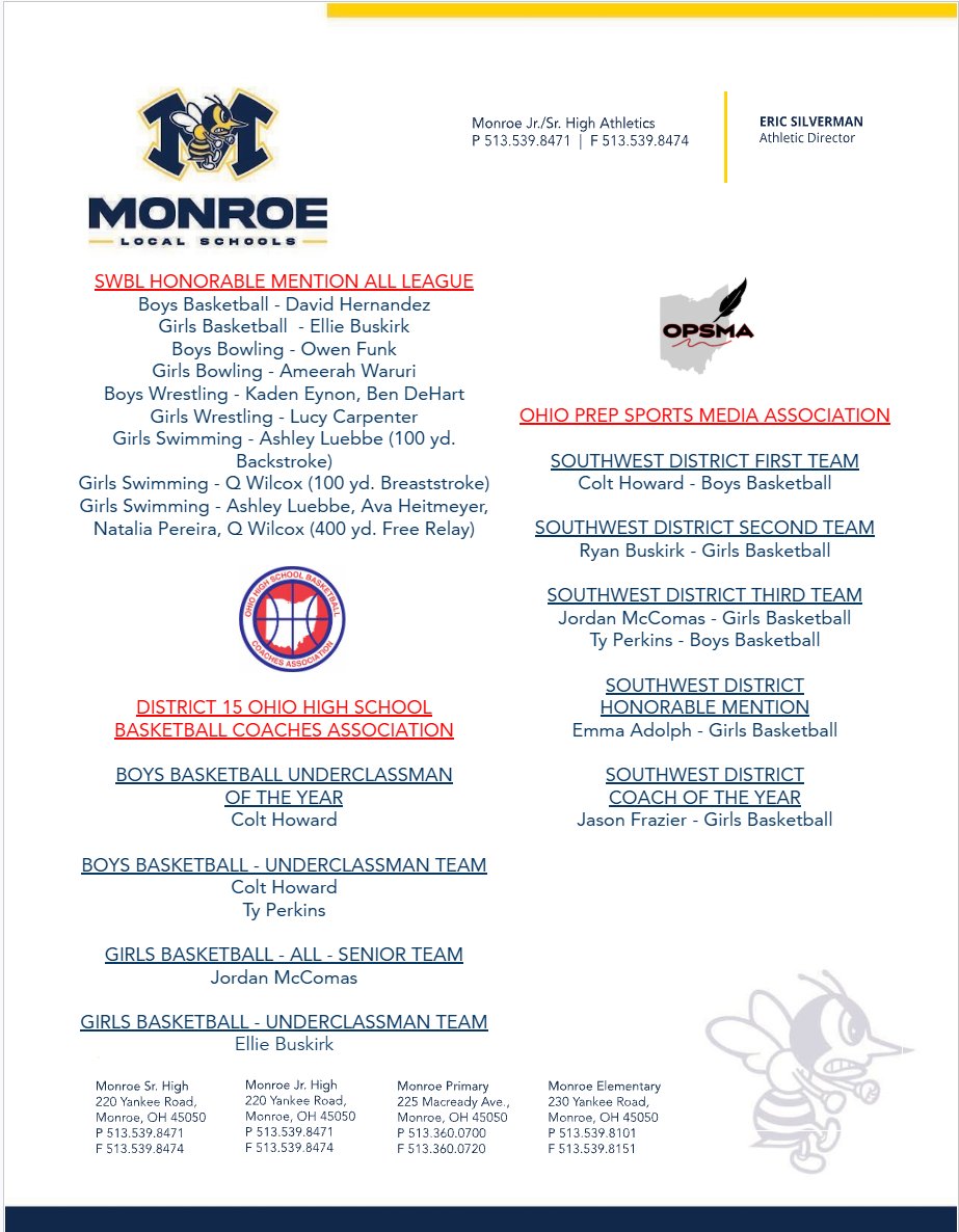 Monroe Athletics tweet media