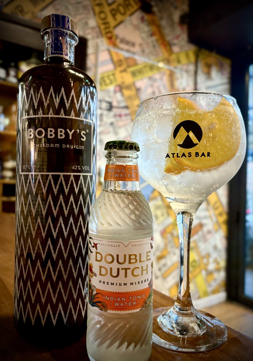 TheGinBible's tweet image. Fancy a #Gin? Course you do, it's Friday and we have another amazing #offer for you @TheAtlasBar! 

Getting you through the last working day with our delicious #GinoftheWeek - @BobbysGin &amp;amp; @DoubleDutchMix - £5 singles, £7 doubles starting today #Manchester🍸#TGIF