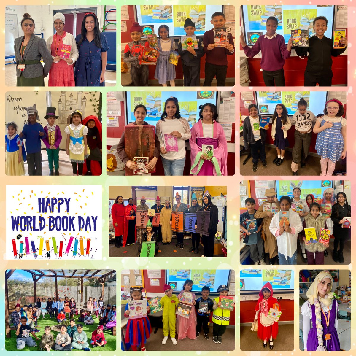 FeatherstonePr2's tweet image. 📚✨ We celebrated #WorldBookDay in style as staff and pupils dressed as favourite book characters or colours, bringing stories to life! The day ended with exciting reading relays across year groups. 🎭📖 #ReadingForPleasure #WBD2026
