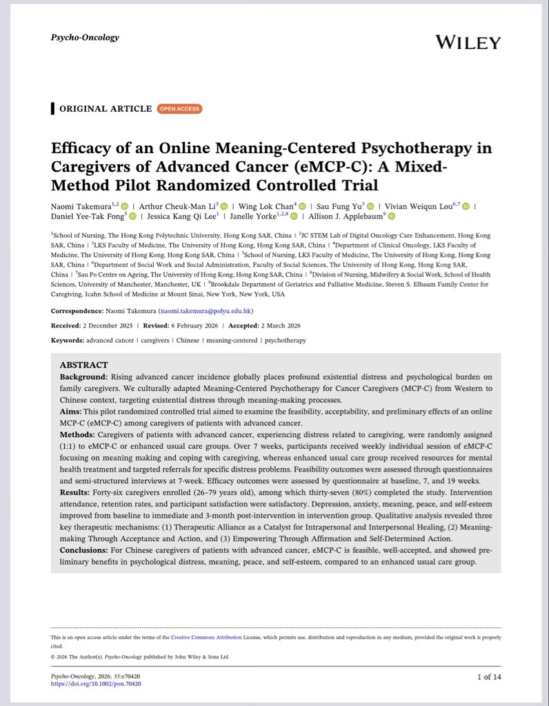 Psycho-Oncology tweet media