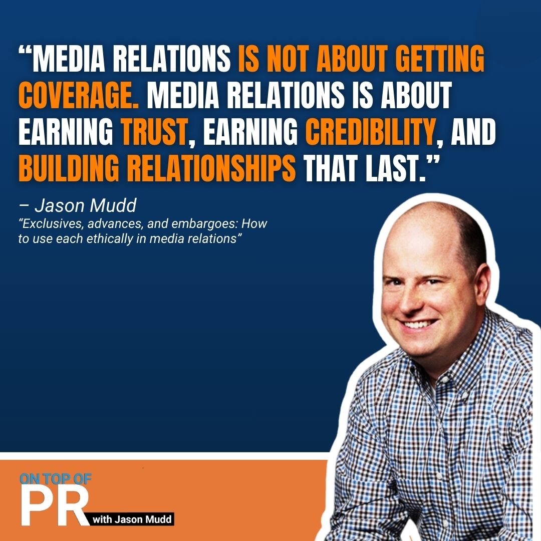 On Top of PR with Jason Mudd podcast tweet media