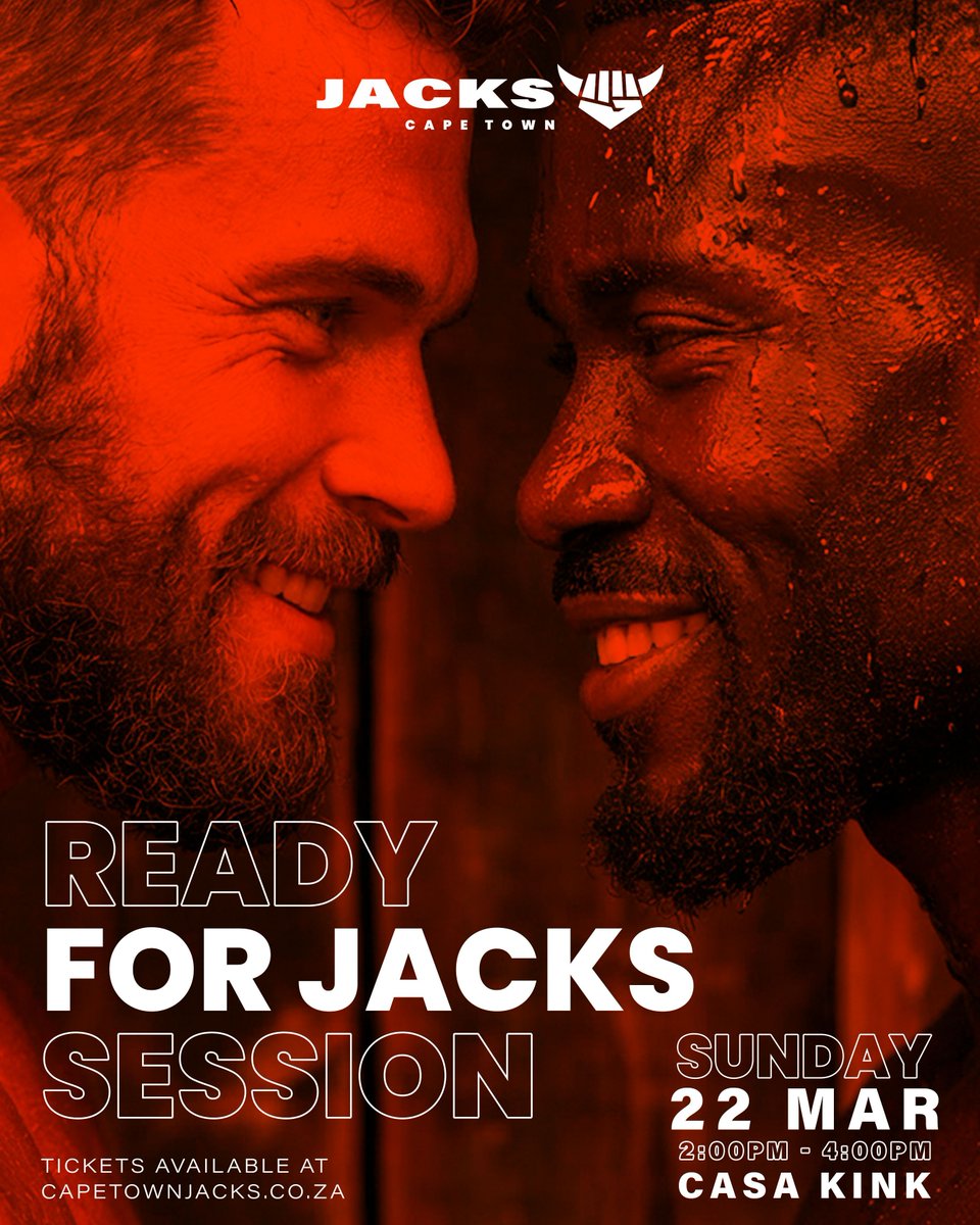Hey Bros, ready for Cape Town Jacks Session next Sunday, the 22nd of March?
From 2:00 PM to 4:00 PM for those bator bro connections and good vibes in a safe space. Doors close sharply at 2:40. 

Grab your tickets now at capetownjacks.co.za 🔥👊 

#JacksCapeTown #BateBuddies
