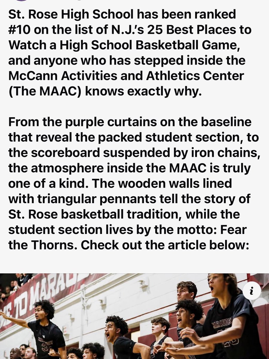 St. Rose High School Athletics tweet media