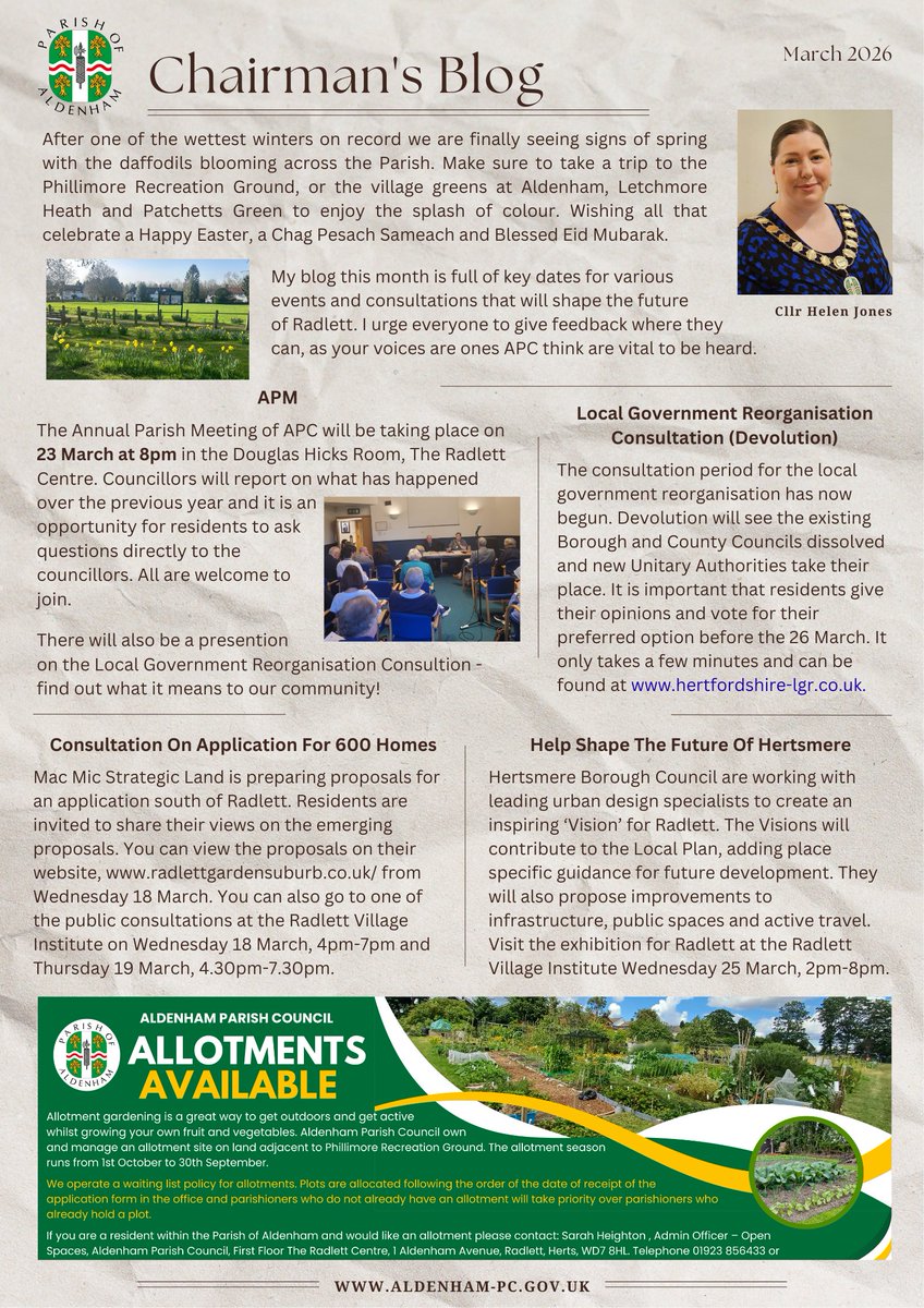 Aldenham Parish Council tweet media
