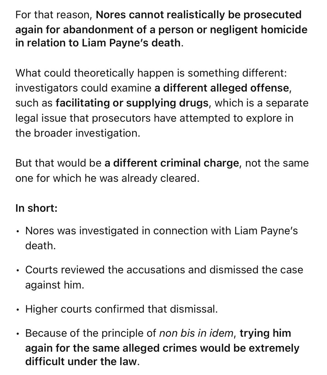 PaynoLiam29's tweet image. I’m not sure we are fully understanding Rogelio Nores’ situation in relation to the latest update in the case of Liam’s death. Please read the images.

#LiamPayne #JusticeForLiam #RogerNores @FiscalesGobAr