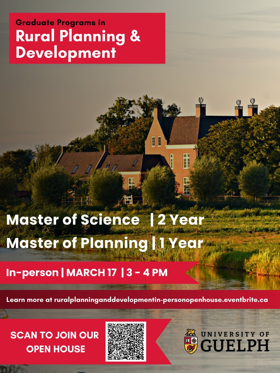 Rural Planning & Development, University of Guelph tweet media