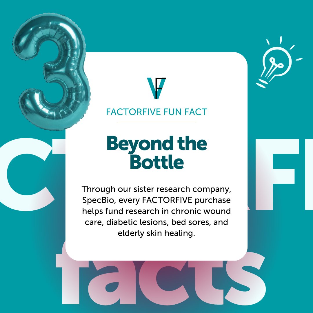 11 years of FACTORFIVE! 🎈🎉🎂 From a biotech lab to an award-winning skincare line trusted by thousands of pros worldwide. Every bottle still helps fund research for those who need it most. We’re just getting started!