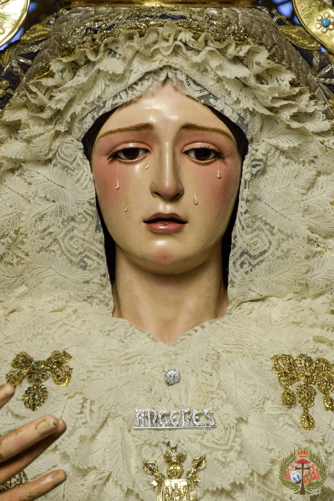 🔵 Nuestra Señora de los Ángeles ya se encuentra en su paso de palio a la espera de un nuevo Jueves Santo.

📸: <a href="/89Fernanser89/">Fernando Manuel</a> 

#LosNegritos26 #TDSCofrade