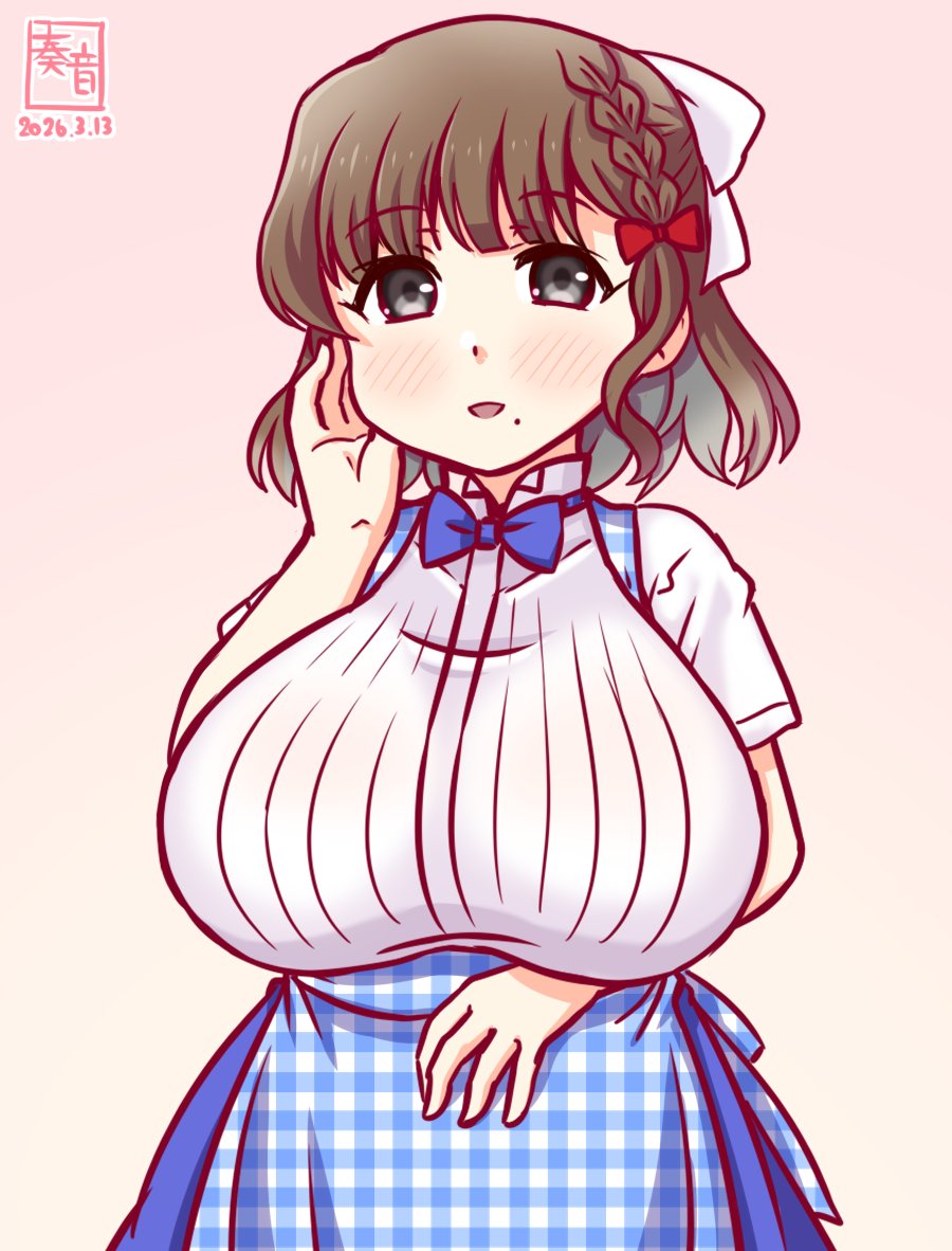 「さあ、朝食です! 召し上がれ♪
 今日はパンにしてみました。
 西洋の食事も良いものですよ」

#艦これ版真剣お絵描き60分一本勝負_20260313
#朝日 