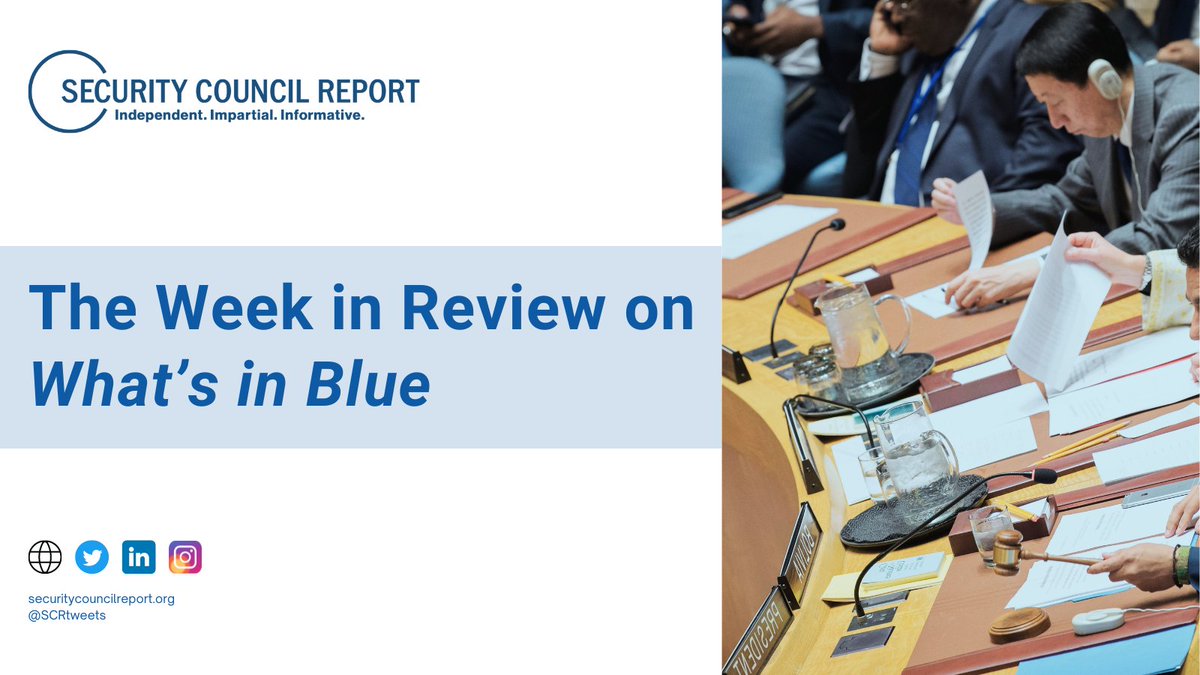 Security Council Report tweet media
