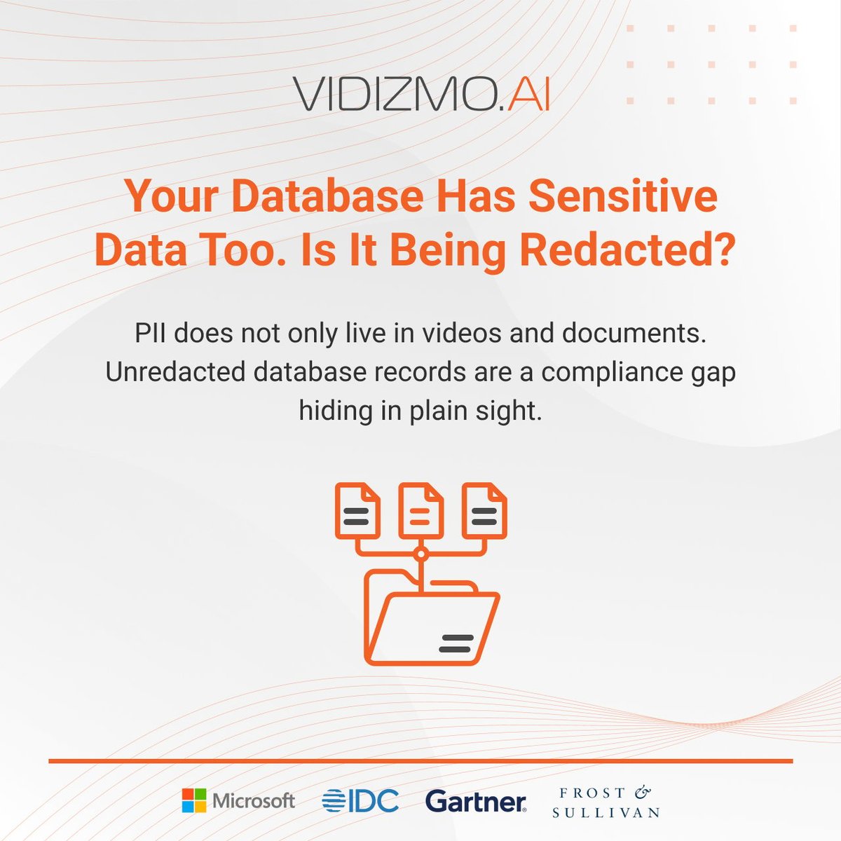 VIDIZMO Redactor extends redaction to SQL and other databases, automatically identifying and removing PII, PHI, PCI, and financial identifiers such as credit card numbers, SSNs, and ABA routing numbers before data is shared with internal or external stakeholders, keeping