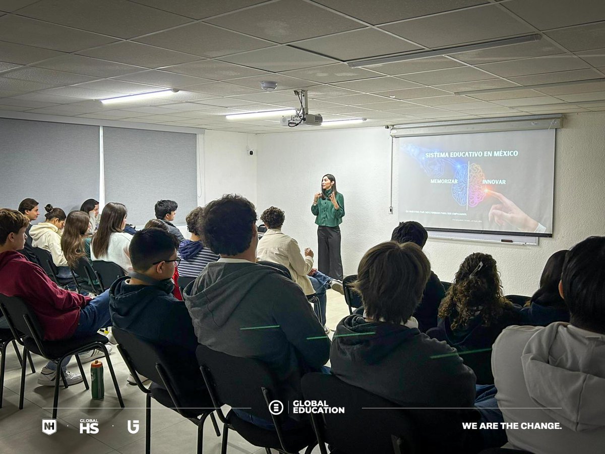 Nuestra líder de ADN Global, Carolina Arroyo, compartió con estudiantes de la Escuela de la Ciudad de Aguascalientes la conferencia “Liderar joven, emprender con miedo y romper el status quo”.

#GlobalUniversity #ADNGlobal #Emprendimiento #LiderazgoJoven #RomperElStatusQuo