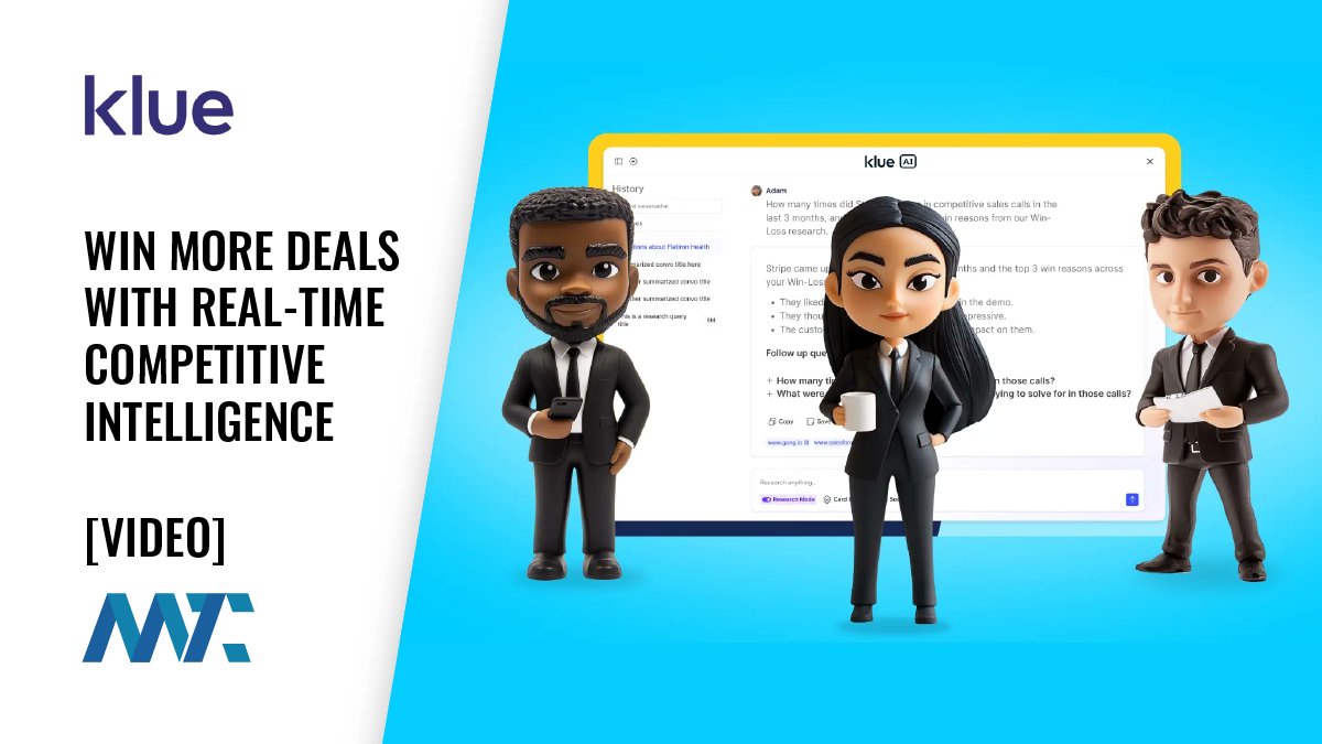 Klue: Win More Deals With Real-Time Competitive
Intelligence 
martech.zone/klue-competiti… #Marketing
