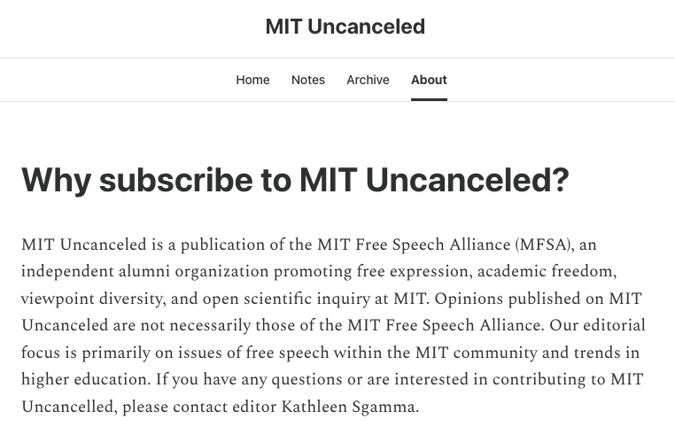 MIT Free Speech Alliance tweet media