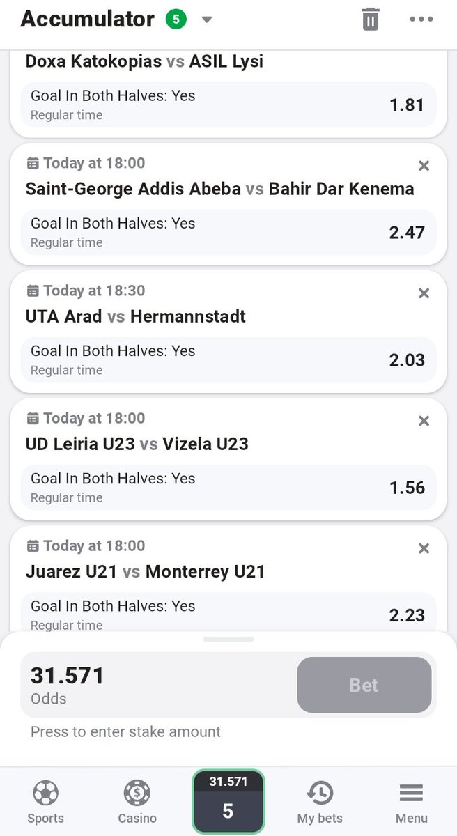 ABUNDANCE. WEALTH. SUCCESS
AFROPARI_MONEY
The target is Ksh. 100k by end of month.

Afternoon 30 odds!
Goal in both halves market!

We will always win big odds.
#oddwhisperer #YHWH