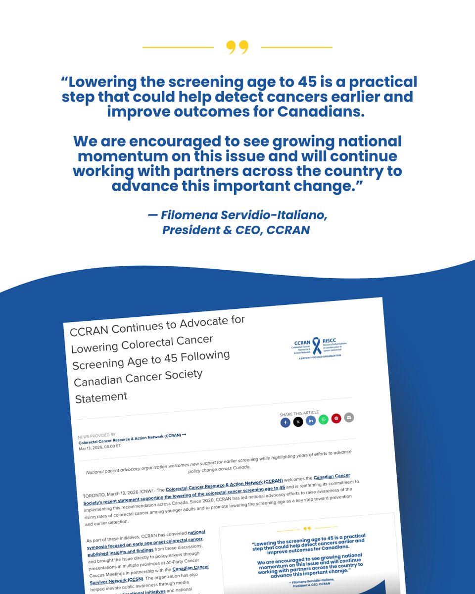 Colorectal Cancer Resource & Action Network tweet media