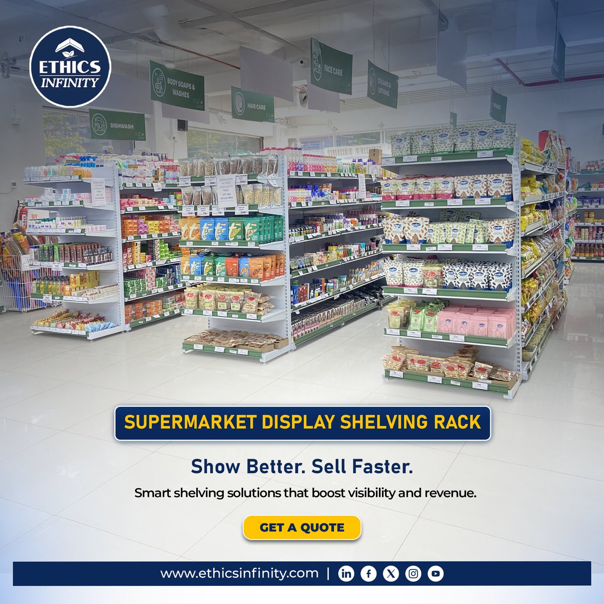 EInfnity's tweet image. Shelves holding stock, not sales? Display Shelving Racks organize &amp;amp; showcase products to drive more sales. Upgrade your store today! #DisplayToSell #ShelfGoals #RetailRevolution #BoostYourSales #EyeCatchingDisplays #OrganizedRetail #SalesOpportunities #UpgradeYourShelf