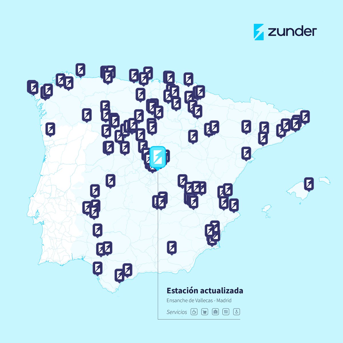 ⚡ Ampliamos nuestra estación de carga ultrarrápida en Ensanche de Vallecas, en Madrid

📈 Nuestra estación de Ensanche de Vallecas, una ubicación estratégica en Madrid que cada día utilizan decenas de conductores particulares y profesionales, amplía su infraestructura para