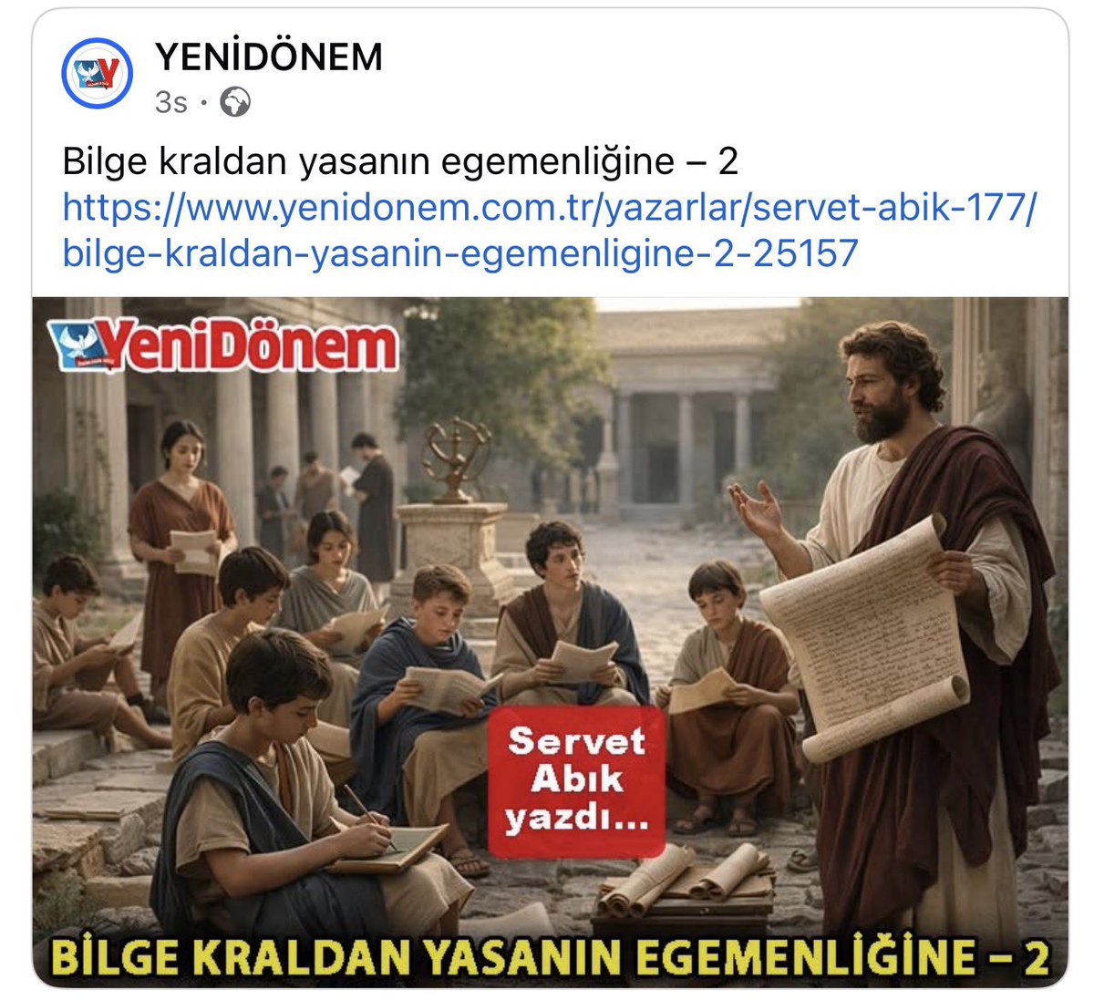 servetabik's tweet photo. https://t.co/xALWhIwYPB #köşeyazısı https://t.co/jgaw2wxK4L
