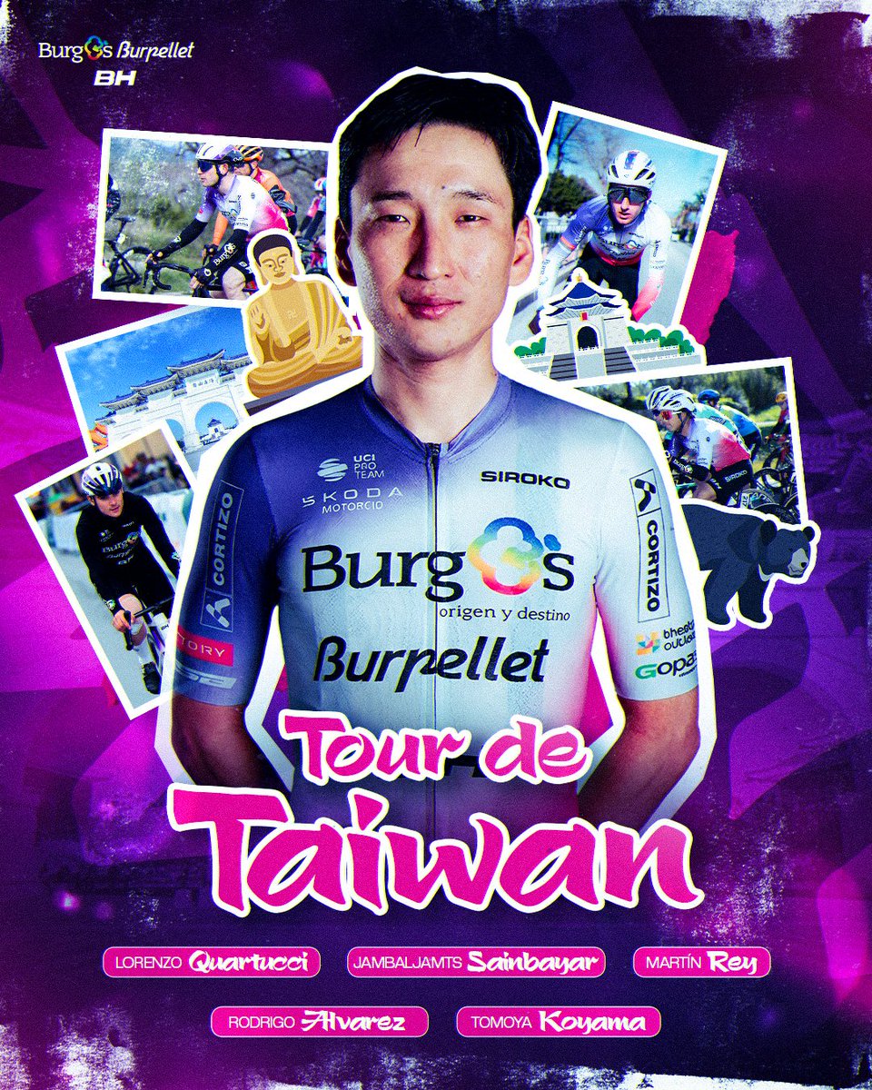 BurgosBH's tweet photo. 🏮 Reemprendemos la marcha en el #TourdeTaiwan 🇹🇼

Nuestra 4ª participación en la isla arranca este domingo 🧭

📝 https://t.co/42xKTZznyu

#CicloturismoBurgos #TDT26 https://t.co/RNKfEhAidz