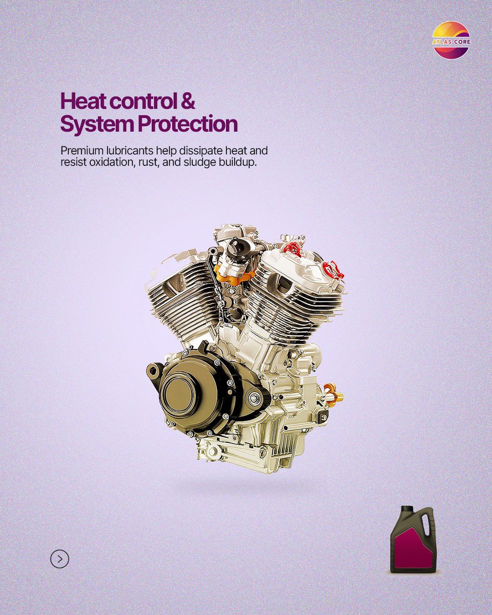 atlascoreenergy's tweet image. Performance is not accidental. It is engineered!

Protect your equipment today with high-performance lubricants.

#atlascoreenergy #lubricants #engineefficiency