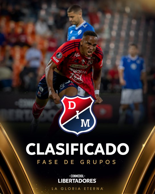 serneimdeportes's tweet photo. 🎙️Noticias 🗞️ 📰 🌎

🆕 Equipo clasificado - Fase de Grupos | CONMEBOL Libertadores 2⃣0⃣2⃣6⃣🏆

#Libertadores | #GloriaEterna |  #Libertadores2026 | #Medellín | #VamosPoderoso https://t.co/uhc0woYiBo