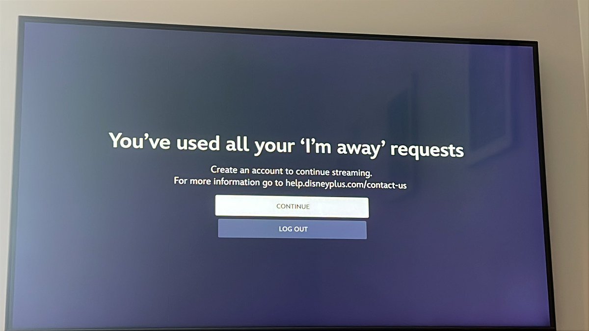 _taymp's tweet photo. @DisneyPlusHelp cancelling my subscription. I used my account yesterday, what a shock I’m still away today and can’t use it? Ridiculous https://t.co/ukf7EqpcyQ
