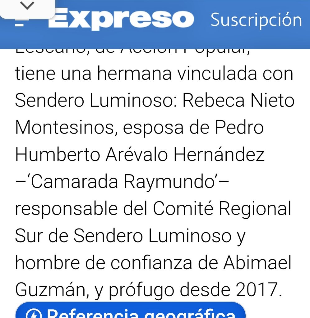 pattyromero11's tweet photo. @DantevC23 @juliaelena23 La hermana de Jorge Nieto
Blanca Nieto, Se caso con el Camarada Raymundo
Salió en un articulo
Expreso año 2021 https://t.co/cblnKvp5Lx