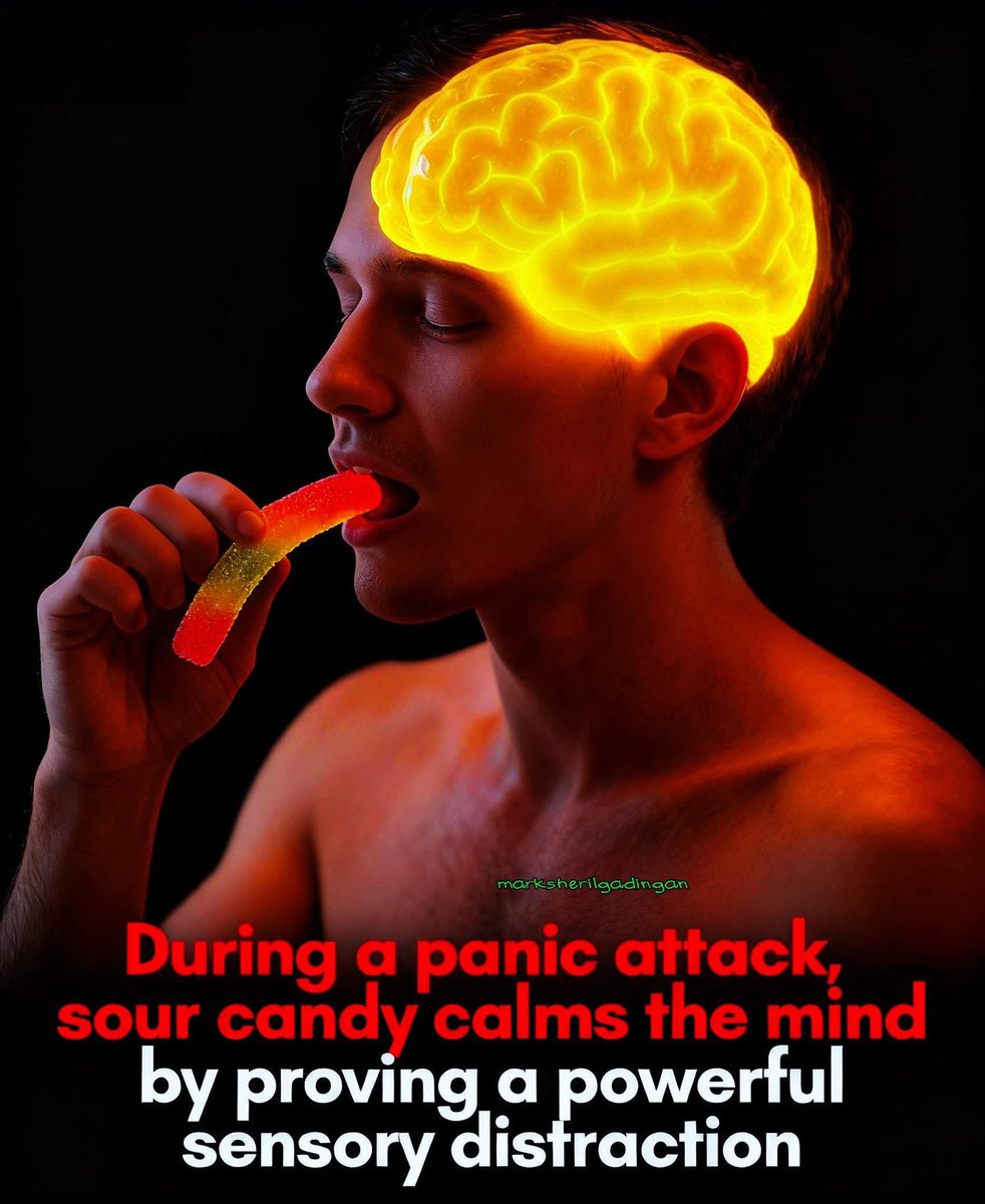 🍋🔥 2026 HACK ALERT: 
Sour candy can literally STOP a panic attack in its tracks?! 

Wait, just pure sour power! 😱

Mental health pros swear by this simple grounding trick: 

The super-intense, mouth-puckering sour blast yanks your brain AWAY from spiraling anxious thoughts and