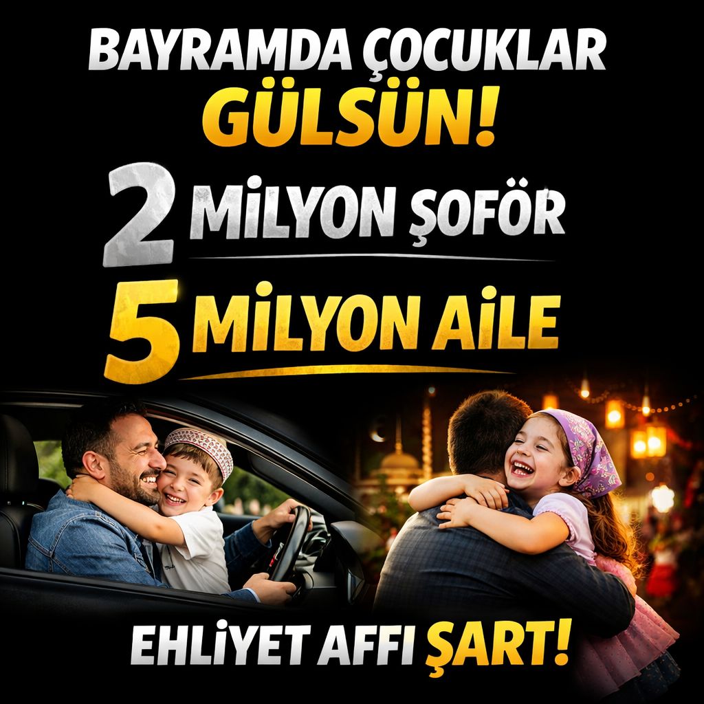 SüreCezamı ParayaÇevir 
#EhliyetimeDokunma
Hazine de kazansın, sürücü de...
<a href="/RTErdogan/">Recep Tayyip Erdoğan</a> <a href="/dbdevletbahceli/">Devlet Bahçeli</a> 
<a href="/NumanKurtulmus/">Numan Kurtulmuş</a> <a href="/mustafaciftcitr/">Mustafa ÇİFTÇİ</a> <a href="/abakingurlek/">Akın Gürlek</a> <a href="/memetsimsek/">Mehmet Simsek</a>