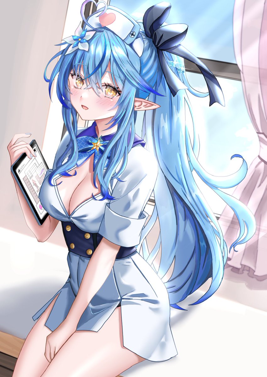 雪花ラミィ 「#見つけてくれてありがとう祭開幕 私を見つけてくれて、 いつも見てくれてありがと」|えりん🎨のイラスト