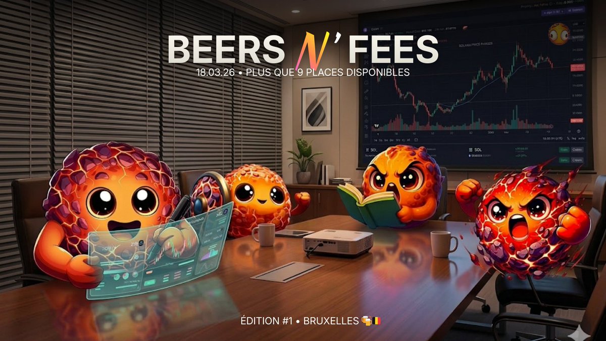 9 places restantes pour la 1er édition de Beers n' Fees à Bruxelles dans 5 jours. 

Au programme : 
✅ Bien débuter sur Météora 
✅ Les meilleures stratégies 
✅ Bières, networking et du bon fun !

Derniers tickets 👉 luma.com/bopd8lku