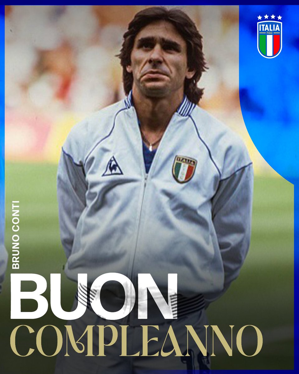 Buon compleanno Bruno #Conti 🎉💙

#Nazionale 🇮🇹 #Azzurri #VivoAzzurro
