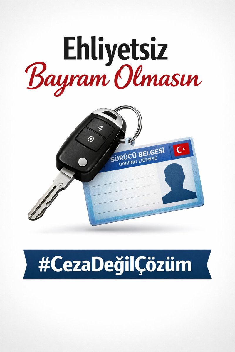 <a href="/alimahir/">Ali Mahir Başarır</a> SüreCezamı ParayaÇevir 
#EhliyetimeDokunma
Ölümlü ve yaralanmalı kazaya karışmamış sürücülere bir kereliğine mahsus tam kapsamlı genel ehliyet affı elzemdir.