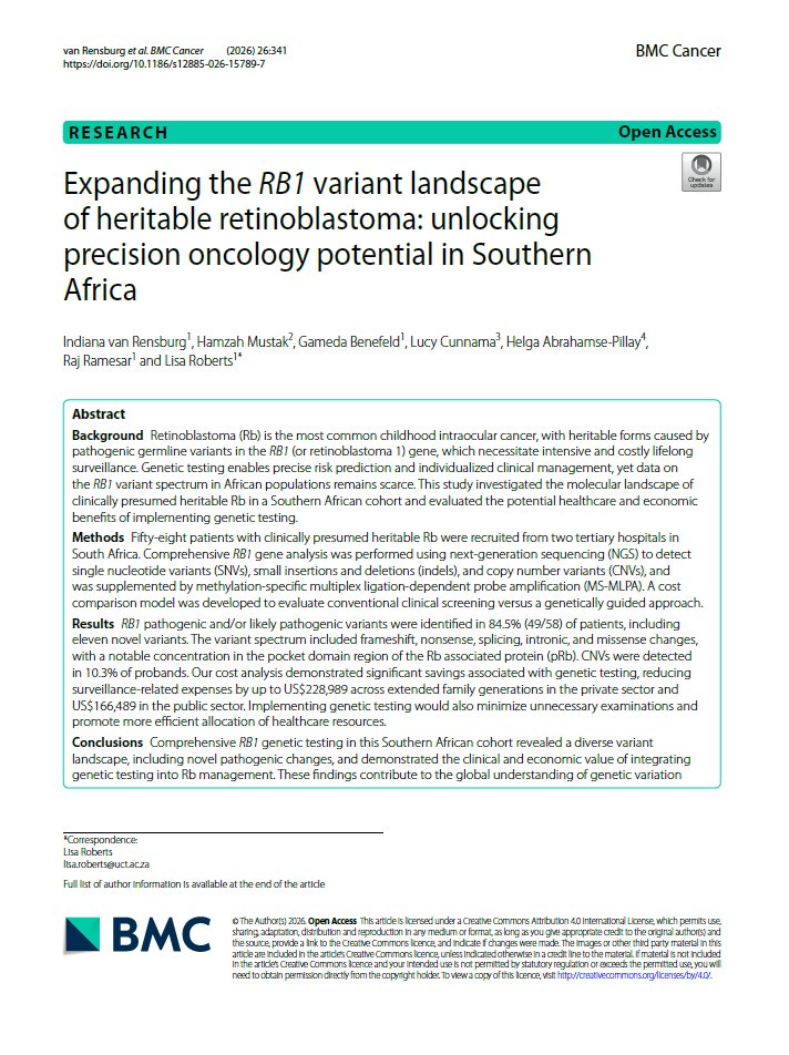 Human Genetics UCT 🧬🇿🇦 tweet media