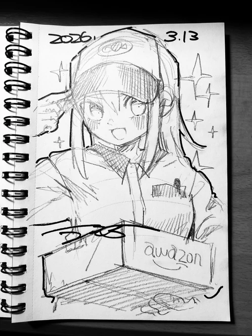 今日の落書きです✏️ 