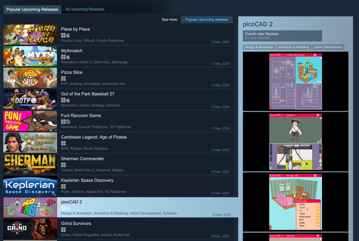 Johan Peitz - picoCAD 2 is out! tweet media