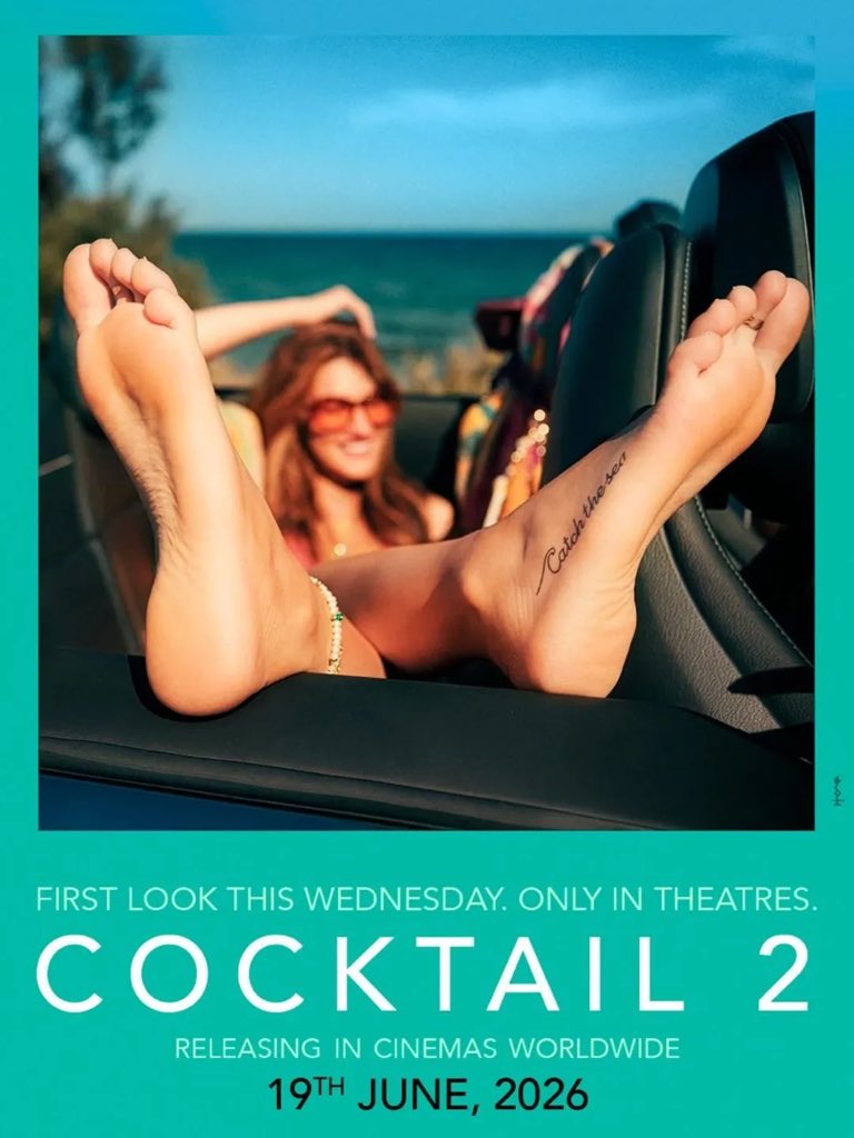 IIFA's tweet photo. Get ready for a fresh mix of drama, romance and fun! 🍸
#Cocktail2 starring #ShahidKapoor, #RashmikaMandanna and #KritiSanon releases in theatres on June 19, 2026. https://t.co/wMrEMnL0l4