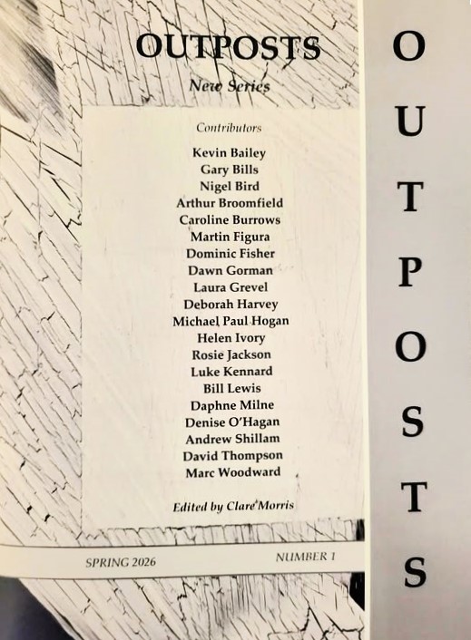 DeniseOHagan3's tweet photo. Honoured to have poetry in Issue 1 of ‘Outposts’, Britain’s longest-running independent poetry magazine, founded in 1944 by Howard Sergeant, now stylishly resurrected by editor extraordinaire, Clare Morris! It will be launched later this month📜 🎉
 #poetrycommunity #outposts https://t.co/IEbeDzlyih